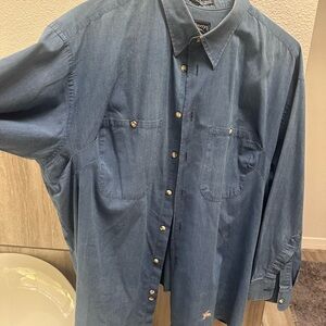 Burberry Casual Blue Button Down Shirt